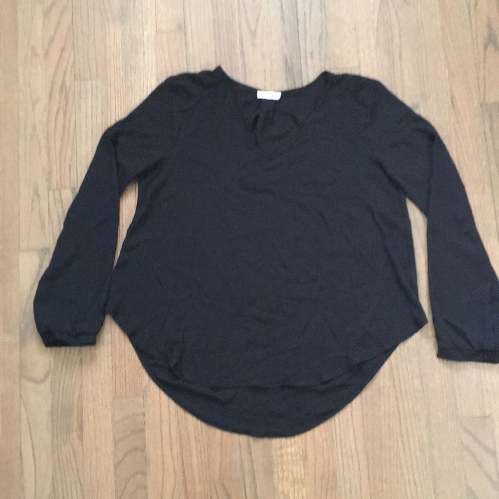 Lush Black Sheer Top